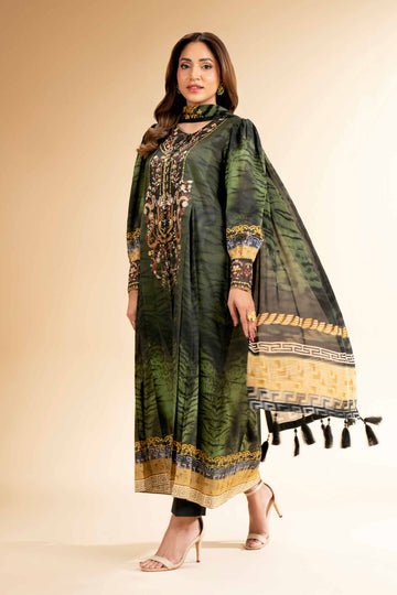 Nishat Linen 3 Piece - Digital Printed Embroidered Suit - 42501483 Online Shopping